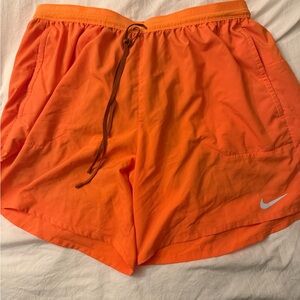 Nike Men’s Bright Orange Athletic Shorts